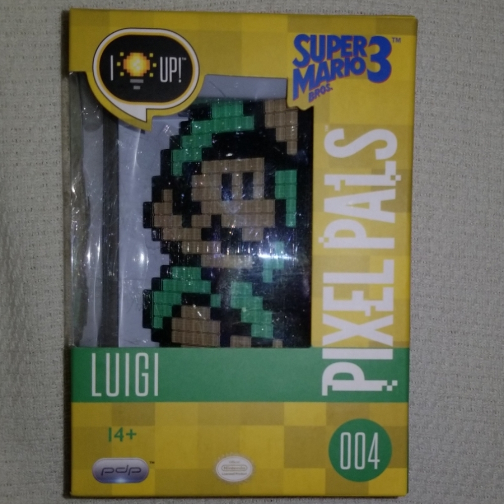 Super Mario bros 3 light up Luigi Pixel Pals